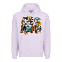 Lilac Cat  Mama Premium Hoodie - FaDigitalArtStudio