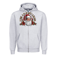Heather Grey i love a man with a bearo Zipper Hoodie - CowhideDigitalArt