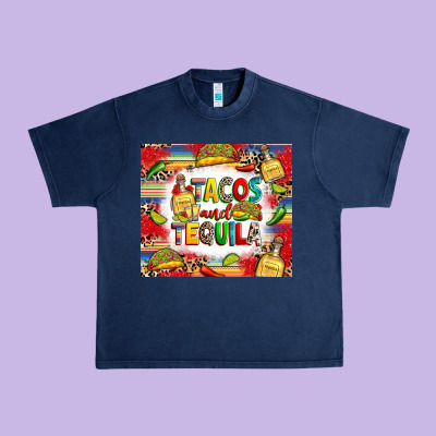 Tacos And Tequila Urban Heavy Tee Designed By Ranaportraitstore