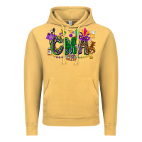 Vintage Mustard cma mardi gras cowgirl Vintage Hoodie - CowGirlArtShop
