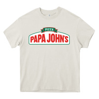 Cream product pizza papa jhons Heavy Core Tee - minhPixels
