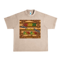 French Oak juneteenth breaking every chain since 1865 Urban Heavy Tee - TumblerDesignByShophia