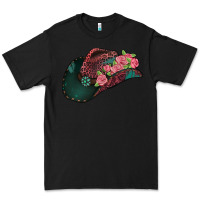 Black leopard flowers cowboy hat Premium Tee - Jasminsmagicworld