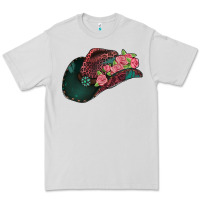 Dove Grey leopard flowers cowboy hat Premium Tee - Jasminsmagicworld