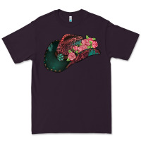 Plum leopard flowers cowboy hat Premium Tee - Jasminsmagicworld