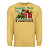 Antique Gold western support your local farmer Premium Sweatshirt - Artiststas