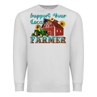 Dove Grey western support your local farmer Premium Sweatshirt - Artiststas