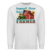 Oatmeal Heather western support your local farmer Premium Sweatshirt - Artiststas