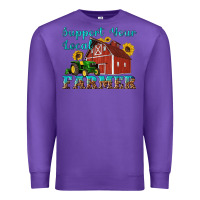 Purple western support your local farmer Premium Sweatshirt - Artiststas