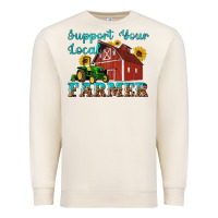Sandshell western support your local farmer Premium Sweatshirt - Artiststas