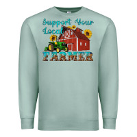 Seafoam western support your local farmer Premium Sweatshirt - Artiststas