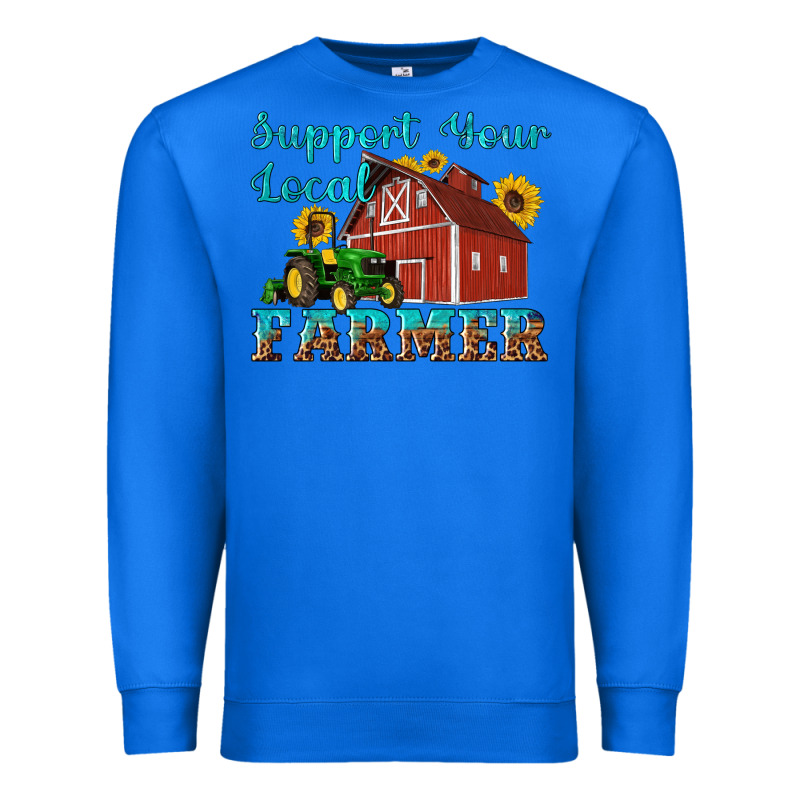 Western Support Your Local Farmer Premium Sweatshirt by Artiststas | Teevron