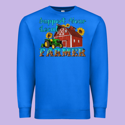 Western Support Your Local Farmer Premium Sweatshirt Designed By Artiststas