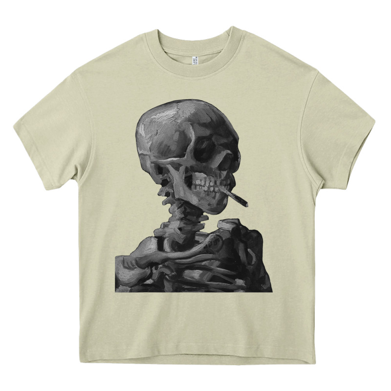 Vincent Van Gogh Skull Of A Skeletonvintage Halloween Skull Heavy Core Tee by minhPixels | Teevron