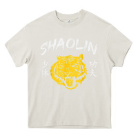 Cream Tiger Shaolin Kung Fu Chinese Symbol Wushu Martial Arts Gift Heavy Core Tee - minhPixels