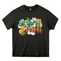 Asphalt Grow In Faith Heavy Core Tee - LillyAllenDesigns