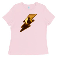 Bubblegum Pink Cowboy Sunset Lightning Ladies Tee - Bettercallsaul