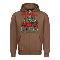 Chestnut christmas farm fresh Zipper Hoodie - CowhideDigitalArt