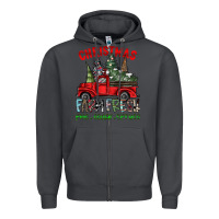 Smoke christmas farm fresh Zipper Hoodie - CowhideDigitalArt