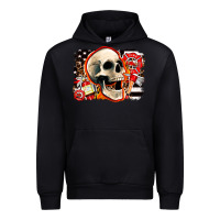 Black firefighter skull Urban Hoodie - AdoDesignShop