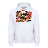 White firefighter skull Urban Hoodie - AdoDesignShop