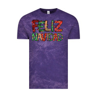 Cloud Purple feliz navidad Spanish christmas Vintage Tee - Jasminsmagicworld