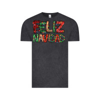 Vintage Black feliz navidad Spanish christmas Vintage Tee - Jasminsmagicworld