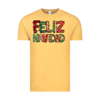 Vintage Mustard feliz navidad Spanish christmas Vintage Tee - Jasminsmagicworld