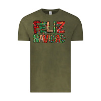 Vintage Olive feliz navidad Spanish christmas Vintage Tee - Jasminsmagicworld