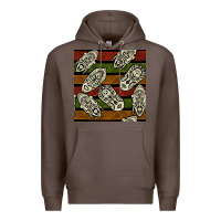 Coffee african mask seamless pattern Premium Hoodie - BundleAndBundleShop