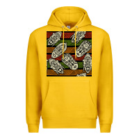 Lemon african mask seamless pattern Premium Hoodie - BundleAndBundleShop