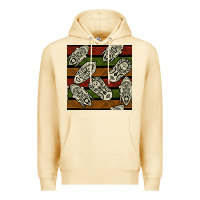 African Mask Seamless Pattern Premium Hoodie | Teevron