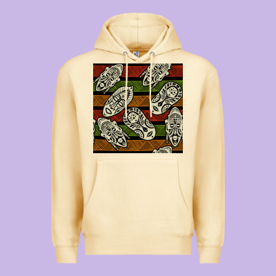 African Mask Seamless Pattern Premium Hoodie Designed By Bundleandbundleshop
