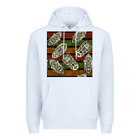 White african mask seamless pattern Premium Hoodie - BundleAndBundleShop