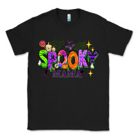 Black Halloween Spooky Mama Classic Tee - texasbilliewilder