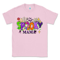 Bubblegum Pink Halloween Spooky Mama Classic Tee - texasbilliewilder