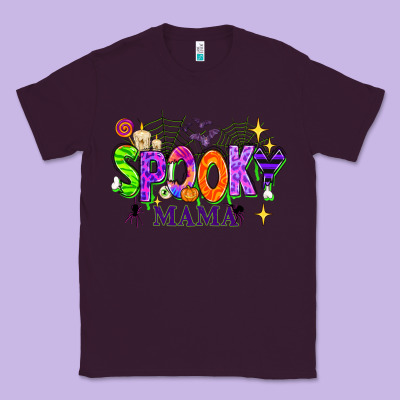 Halloween Spooky Mama Classic Tee Designed By Texasbilliewilder