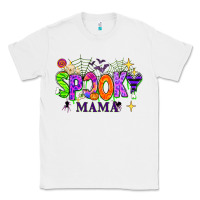 White Halloween Spooky Mama Classic Tee - texasbilliewilder