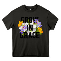 Asphalt Grow In Grace Heavy Core Tee - LillyAllenDesigns