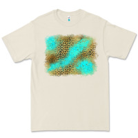 Bone leopard turquoise background Premium Tee - Jasminsmagicworld
