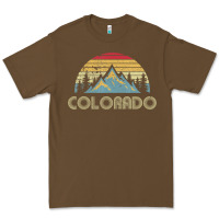 Colorado Retro Vintage Mountains Nature Hiking Premium Tee | Teevron