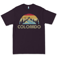 Plum Colorado Retro Vintage Mountains Nature Hiking Premium Tee - minhPixels