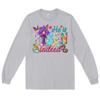 Moon Dust He is risen indeed Happy Easter Day Long Sleeve Tee - HowdyJamesFarm