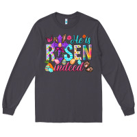 Smoke He is risen indeed Happy Easter Day Long Sleeve Tee - HowdyJamesFarm