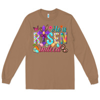 Toasted Coconut He is risen indeed Happy Easter Day Long Sleeve Tee - HowdyJamesFarm