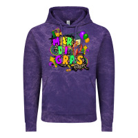 Cloud Purple louisiana map mardi gras Vintage Hoodie - CowGirlArtShop
