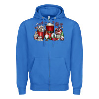 True Royal Christmas Coffee Drink Zipper Hoodie - CowhideDigitalArt