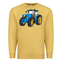 Antique Gold western farm tractor blue Premium Sweatshirt - Artiststas