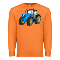 Carrot western farm tractor blue Premium Sweatshirt - Artiststas