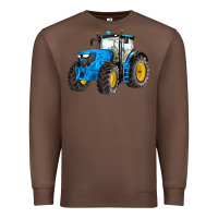 Chestnut western farm tractor blue Premium Sweatshirt - Artiststas